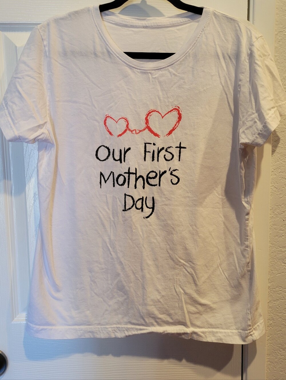 Our First Mother's Day Graphic Tee - Red Hearts
